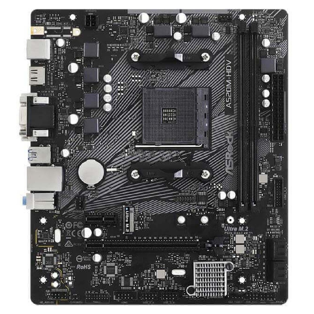 TARJETA MADRE ASROCK A520M-HDV AM4 DDR4