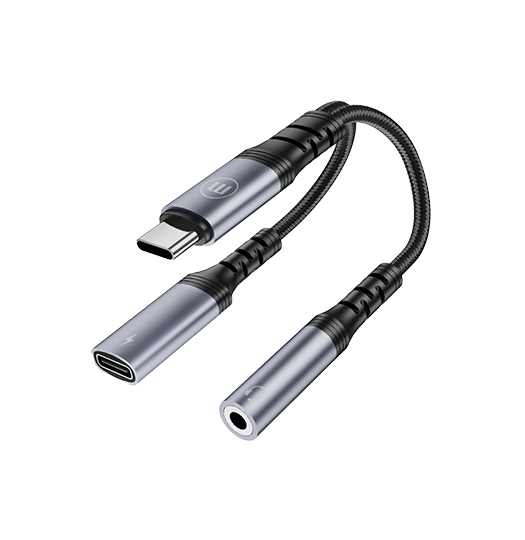 ADAPTADOR MAXELL CB-PD35 1*USB-C A 1*3.5MM 1*USB-C 60W NYLON M/H