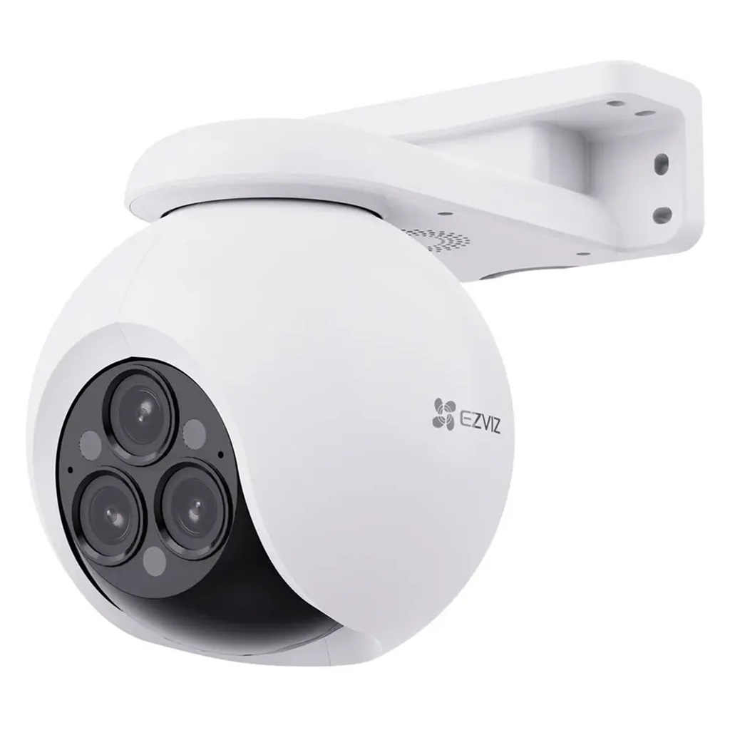 CAMARA IP EZVIZ H80F TRIPLE LENTE 2K WIFI DOMO PTZ ZOOM 12X IA ALARMA AUDIO INTERPERIE