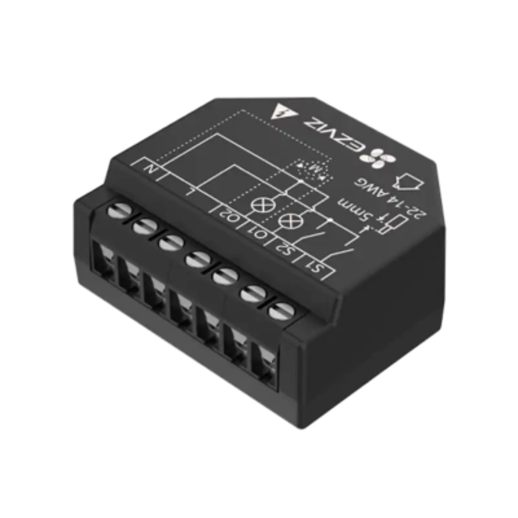 INTERUPTOR INTELIGENTE EZVIZ T36 WIFI 2.4GHZ 2 CANALES 10A
