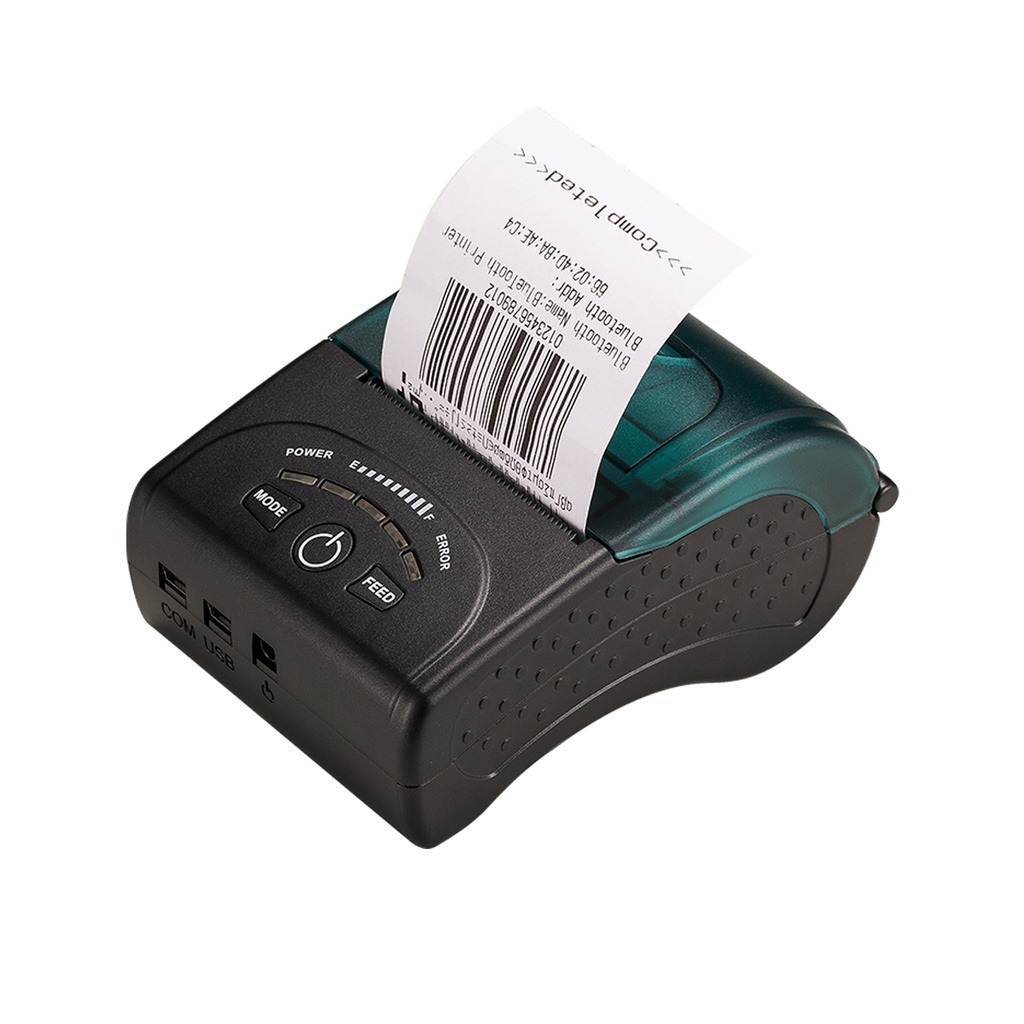 IMPRESORA PUNTO DE VENTA ZKTECO ZKP5808 PORTABLE TERMICA 58MM BLUETOOTH