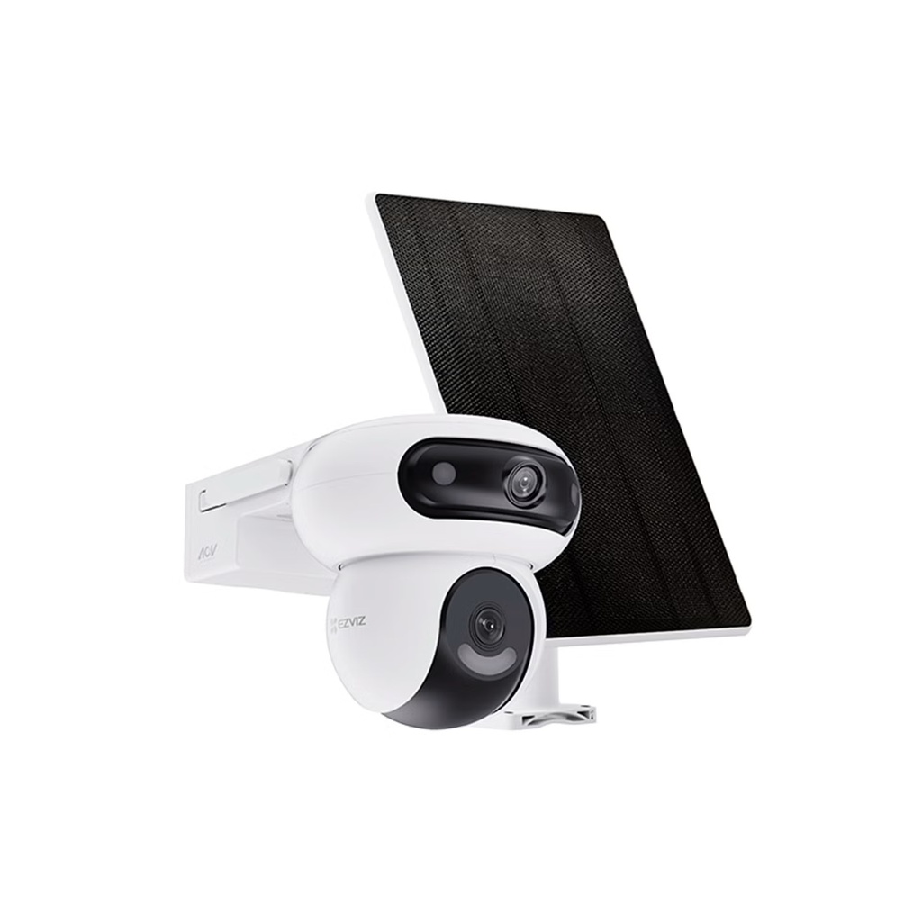KIT CAMARA IP EZVIZ HB90 2K+ DUAL IR30M WIFI AUDIO DOMO PTZ INTERPERIE BATERIA + PANEL SOLAR