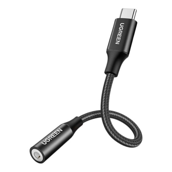 ADAPTADOR UGREEN AV142 1*USB-C A 1*3.5MM M/H 0.1M