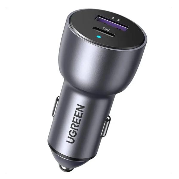 CARGADOR CARRO UGREEN CD213 1*USB-A 1*USB-C 60W 60980