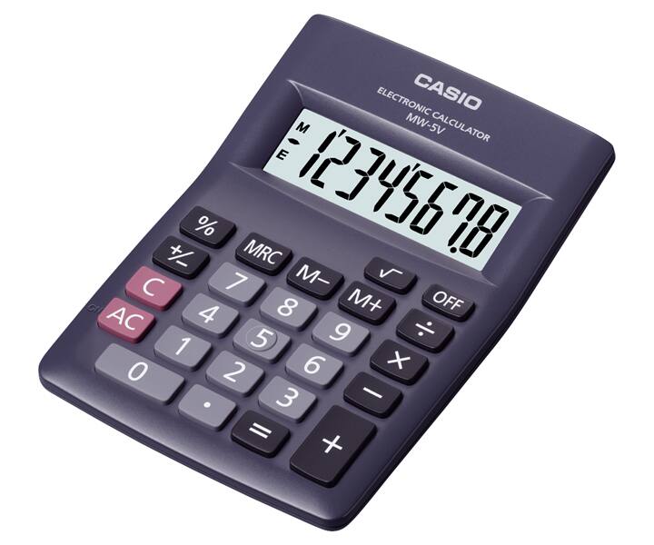 CALCULADORA CASIO MW-5V 8 DIGITOS