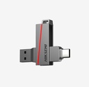 MEMORIA USB HIKSEMI HS-USB-E307C 64GB U3 DUAL USB-A / USB-C 3.2 GRIS