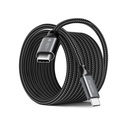 CABLE ARGOM ARG-CB-1401BK 4K 1*USB-C A 1*USB-C 1.8M 100W 20Gbps FORRO NYLON NEGRO
