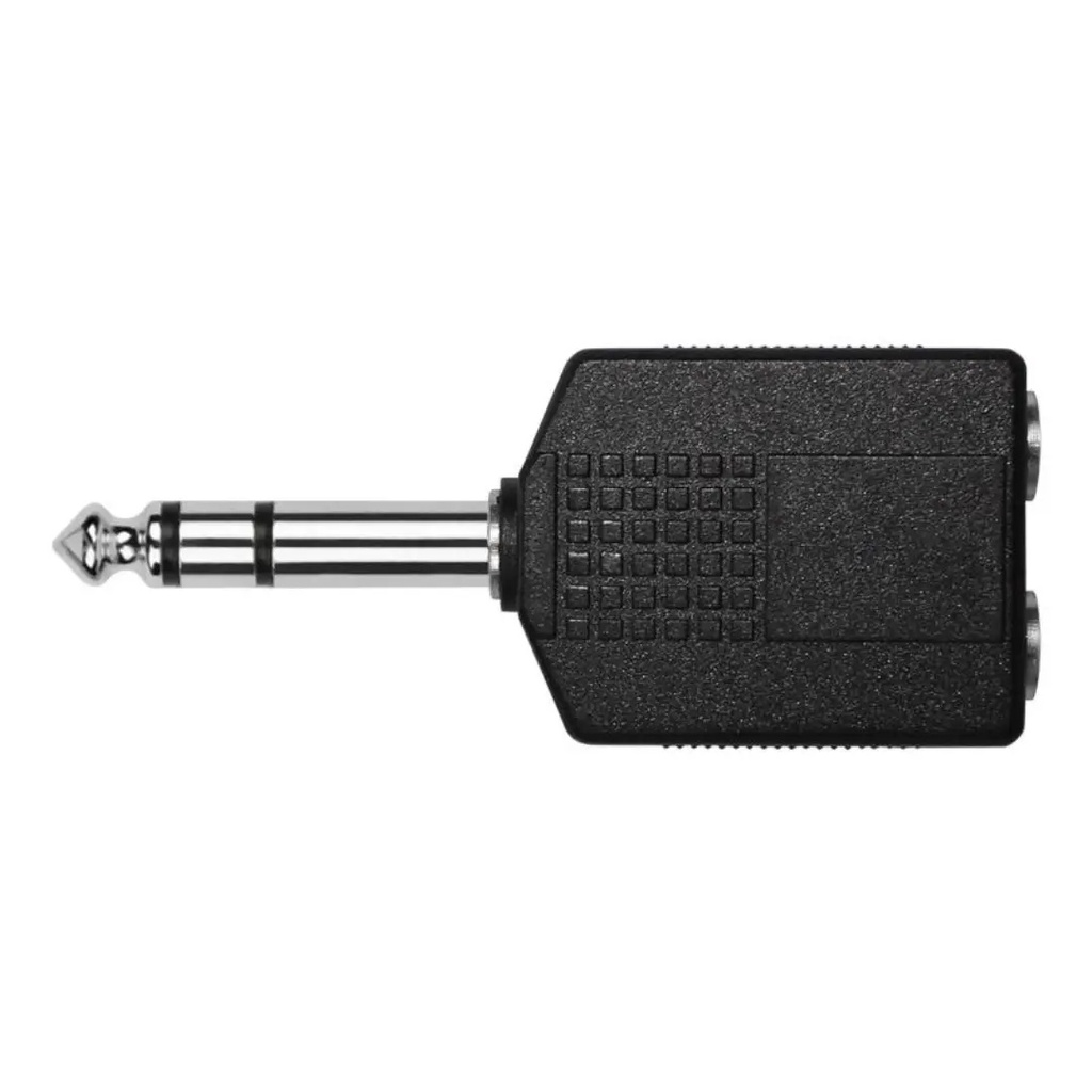 CONVERTIDOR KIRLIN 2657X1P 2XRCA H A 1/4 MONO NEGRO