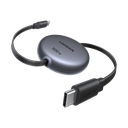 CABLE UGREEN L531 1*USB-C A 1*USB-C 100W RETRACTIL PLANO NEGRO 65905