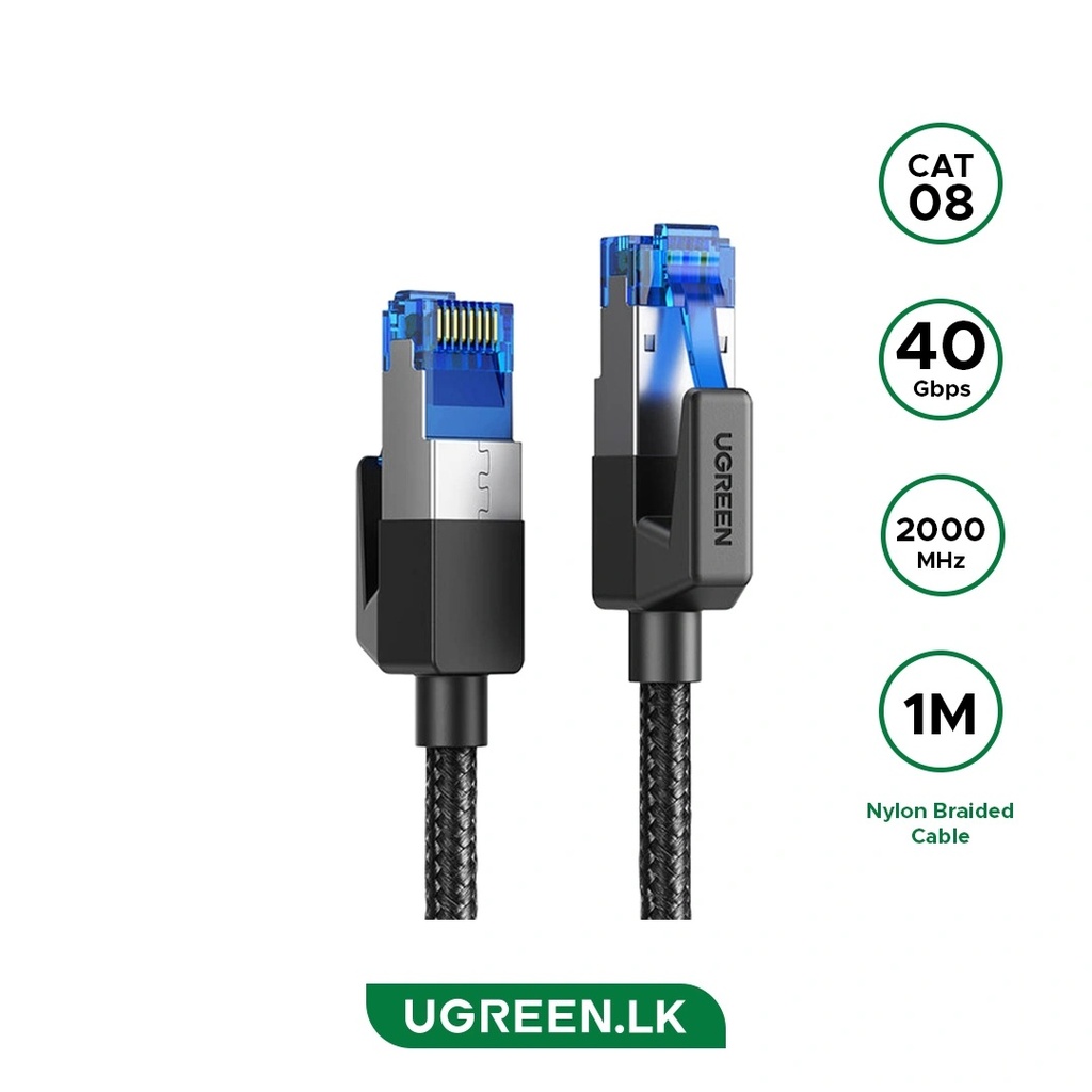 CABLE PATCHCORD UGREEN NW153 80429 CAT8 1M FORRO NYLON