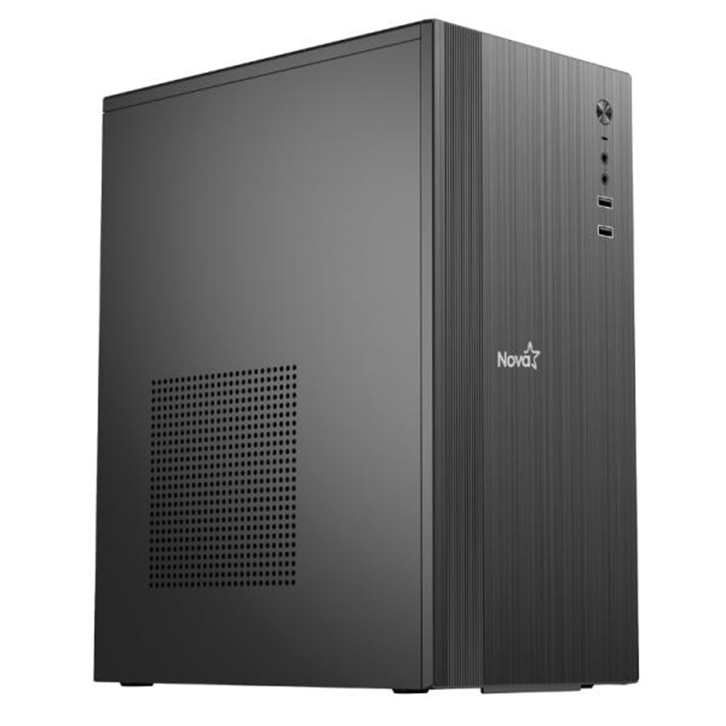 CASE NOVA MZ-585B MINITORRE C/FUENTE PODER 600W NEGRO