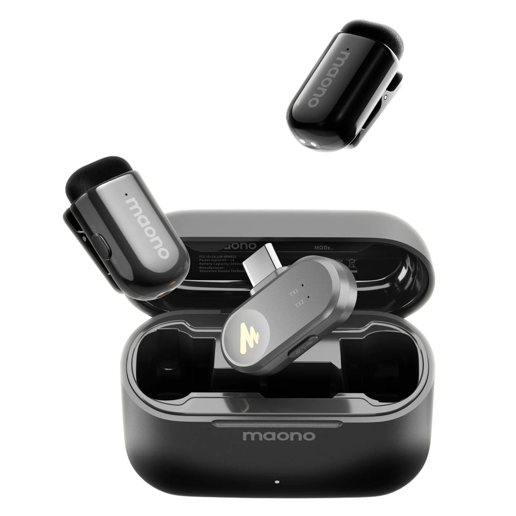 MICROFONO MAONO WAVE T1 MINI WM622  SOLAPA DOBLE 1*USB-C