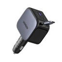 CARGADOR CARRO UGREEN EC604 1*USB-C RETRACTIL 2*USB-C 1*USB-A 145W 55910B