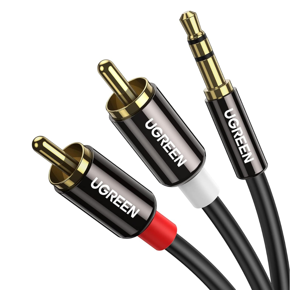 CABLE AUDIO UGREEN AV116 1*3.5MM A 2*RCA 3M 10590 M/M