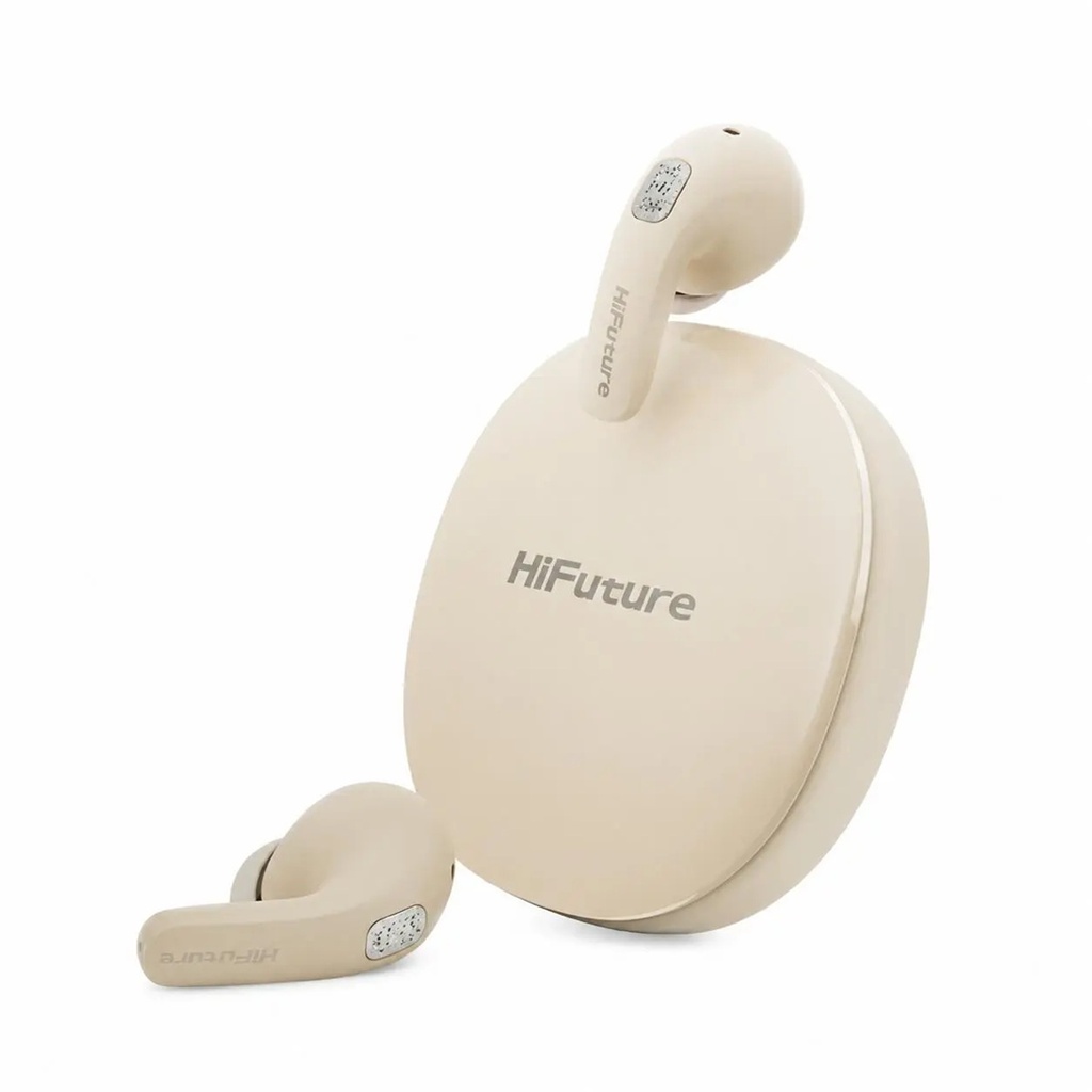 AUDIFONOS EARPODS HIFUTURE FLYBUDS 4 BT5.4 CANC SONIDO BEIGE