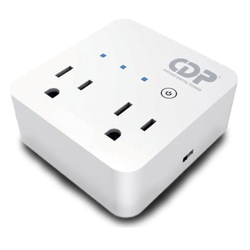 REGULADOR VOLTAJE CDP R-PP2 110V 1800W 350J 2*TOMAS PARA ELECTRODOMESTICOS RETARDO 15SEG-3MIN