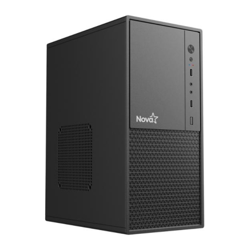 CASE NOVA CM09Z9RA001C MINITORRE C/FUENTE PODER 600 WATTS NEGRO