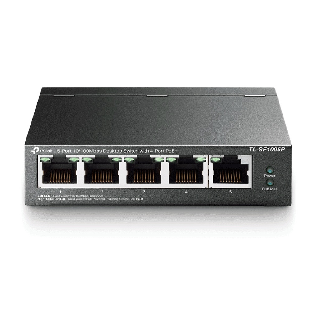 SWITCH TP-LINK TL-SF1005P 5P 10-100MB/S 4*LAN POE+ 67W