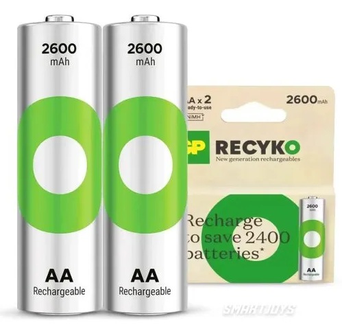 BATERIA AA GP RECYKO 2100MAH RECARGABLE PAR