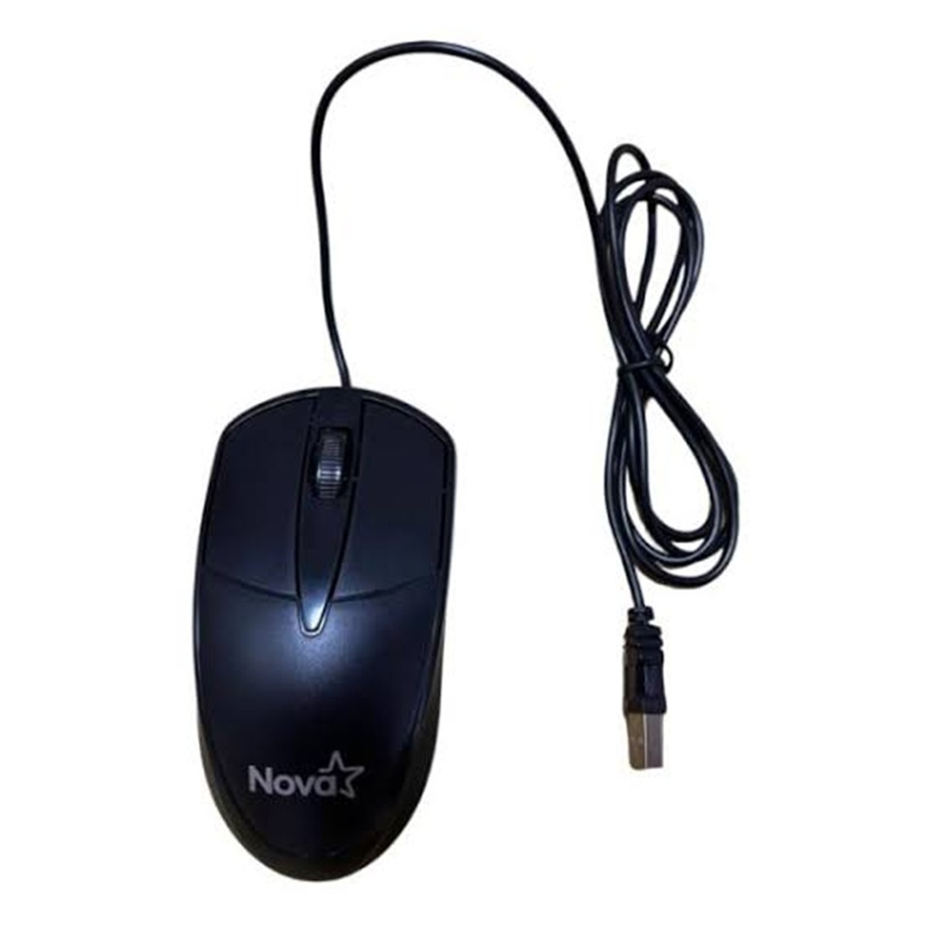 MOUSE NOVA MOD633U 3 BOTONES 1200DPI NEGRO