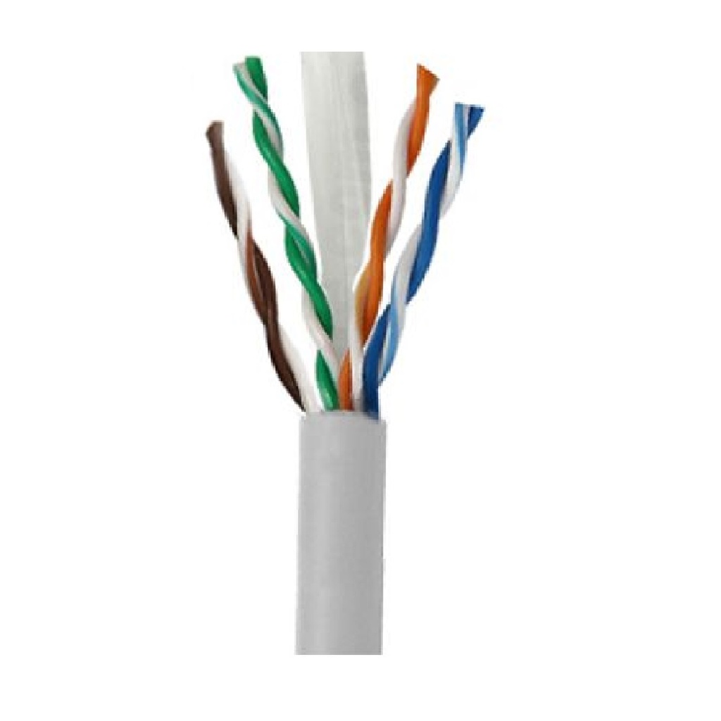 CABLE UTP TEKLINK CAB-6INGY-24 CAT6 100% COBRE 24AWG GRIS METRO