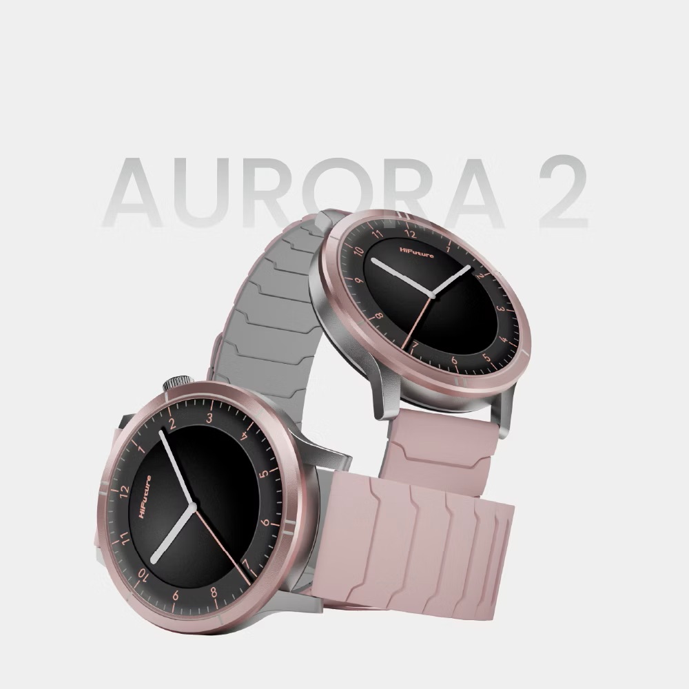 RELOJ INTELIGENTE HIFUTURE AURORA 2 1.43" BANDA MAGNETICA SILICON ROSADO
