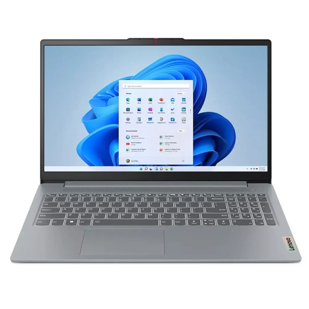 LAPTOP LENOVO IDEAPAD SLIM 3 CI3-N355 3.9GHZ RAM 8GB SSD 128GB 15.6" FHD WIN11 INGLES PLATA 83L7002NUS