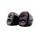 PARLANTE UNNO TEKNO BRAZZA SP9012RD 3.5MM 6W RMS NEGRO/ROJO