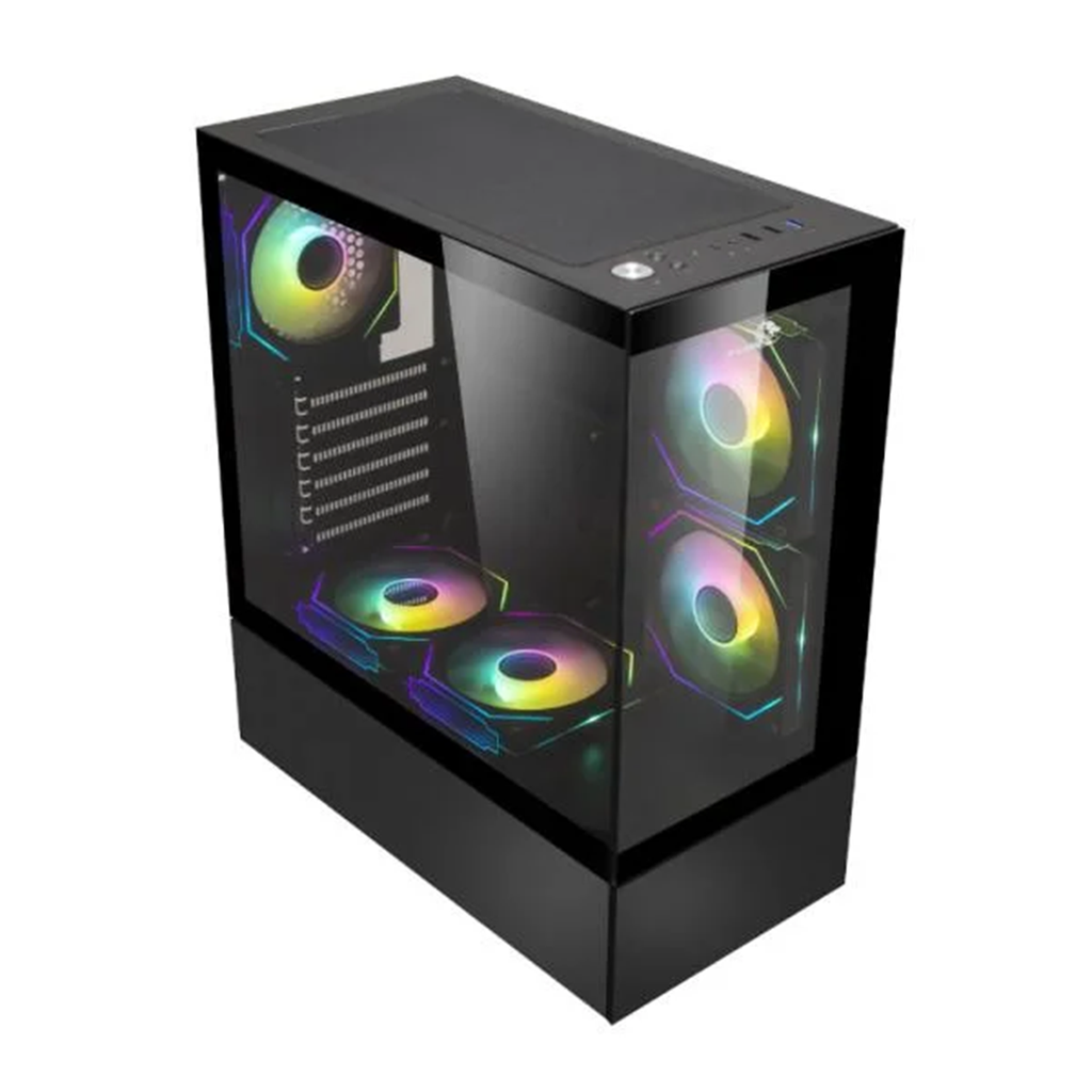 CASE X-LION HY-680 TEMPERADO 3*12CM ARGB SIN FUENTE