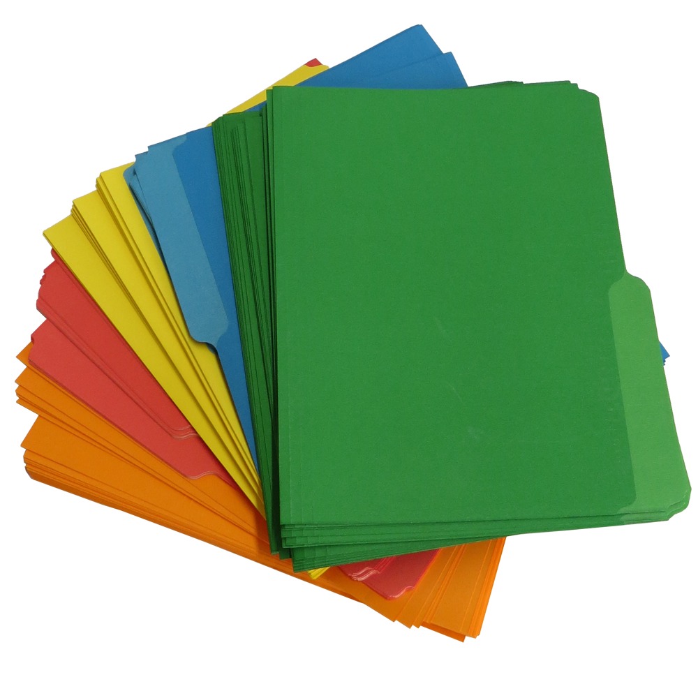 FOLDER MANILA COLORES AMPO CARTA 125U