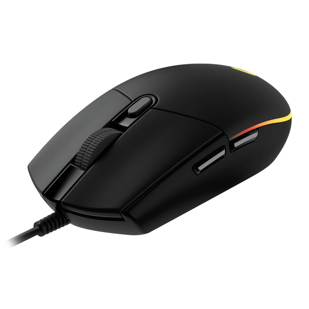 MOUSE LOGITECH G203 LIGHTSYNC RGB 8000 DPI 6 BOTONES 1*USB-A NEGRO