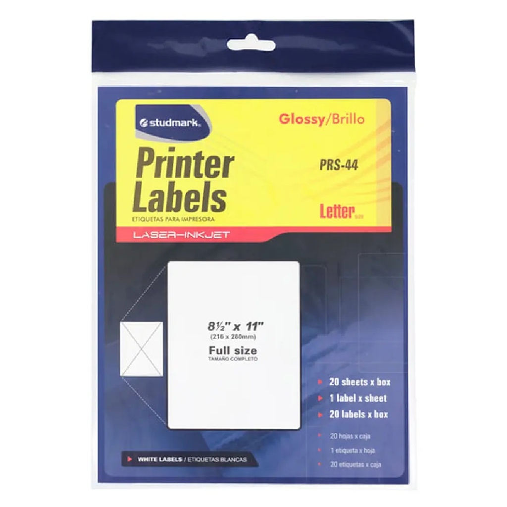 PAPEL ADHESIVO STUDMARK ST-PRS-44 CARTA