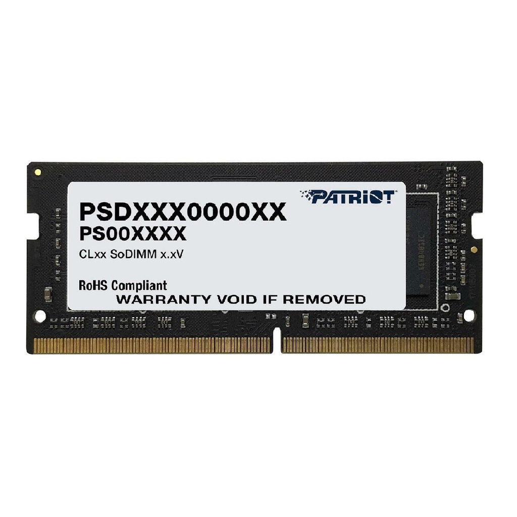 RAM LAPTOP DDR4 PATRIOT SIGNATURE 16GB 3200MHZ NEGRA PSD416G320081S SL