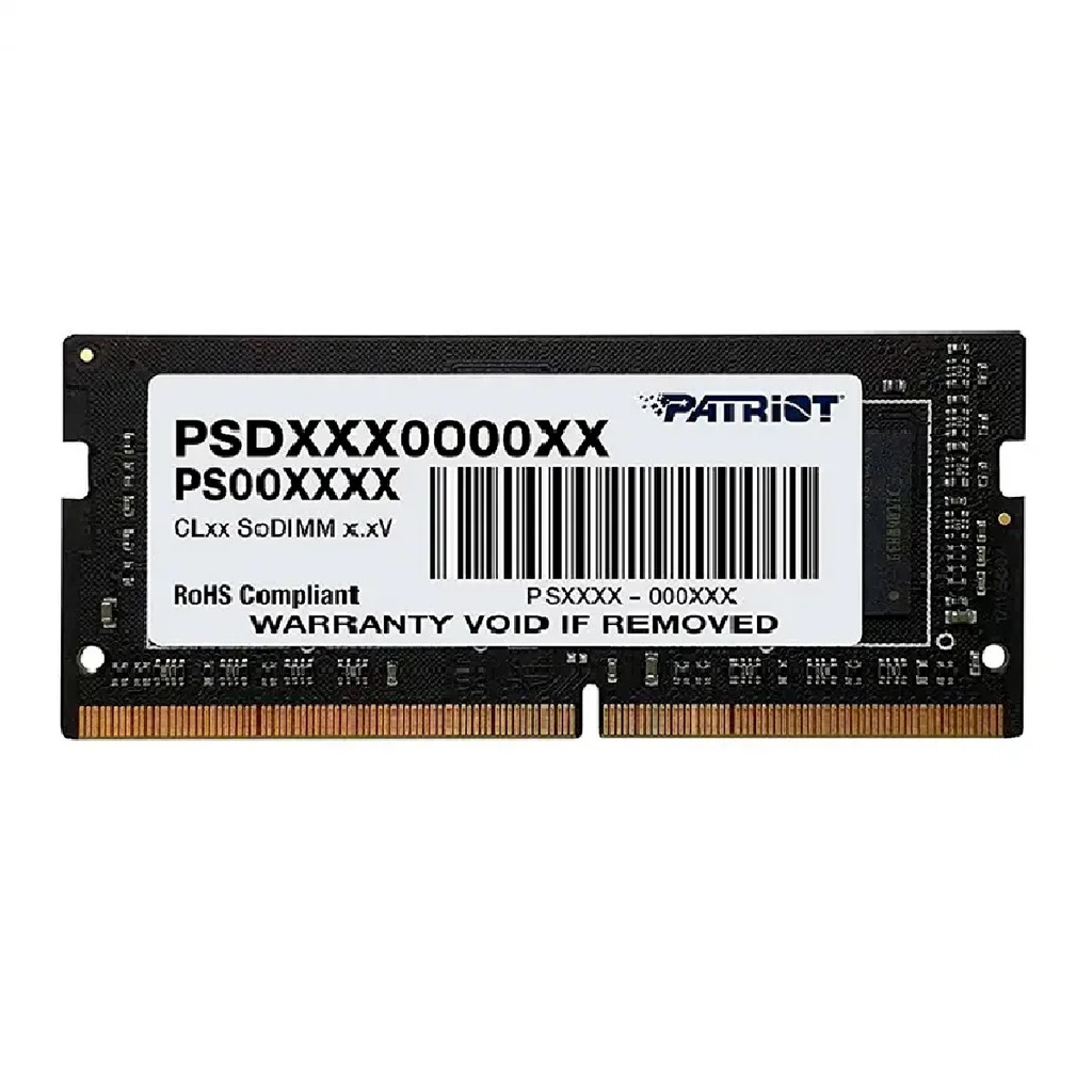 RAM LAPTOP DDR5 PATRIOT SIGNATURE 8GB 5600MHZ NEGRA PSD58G560041S SL
