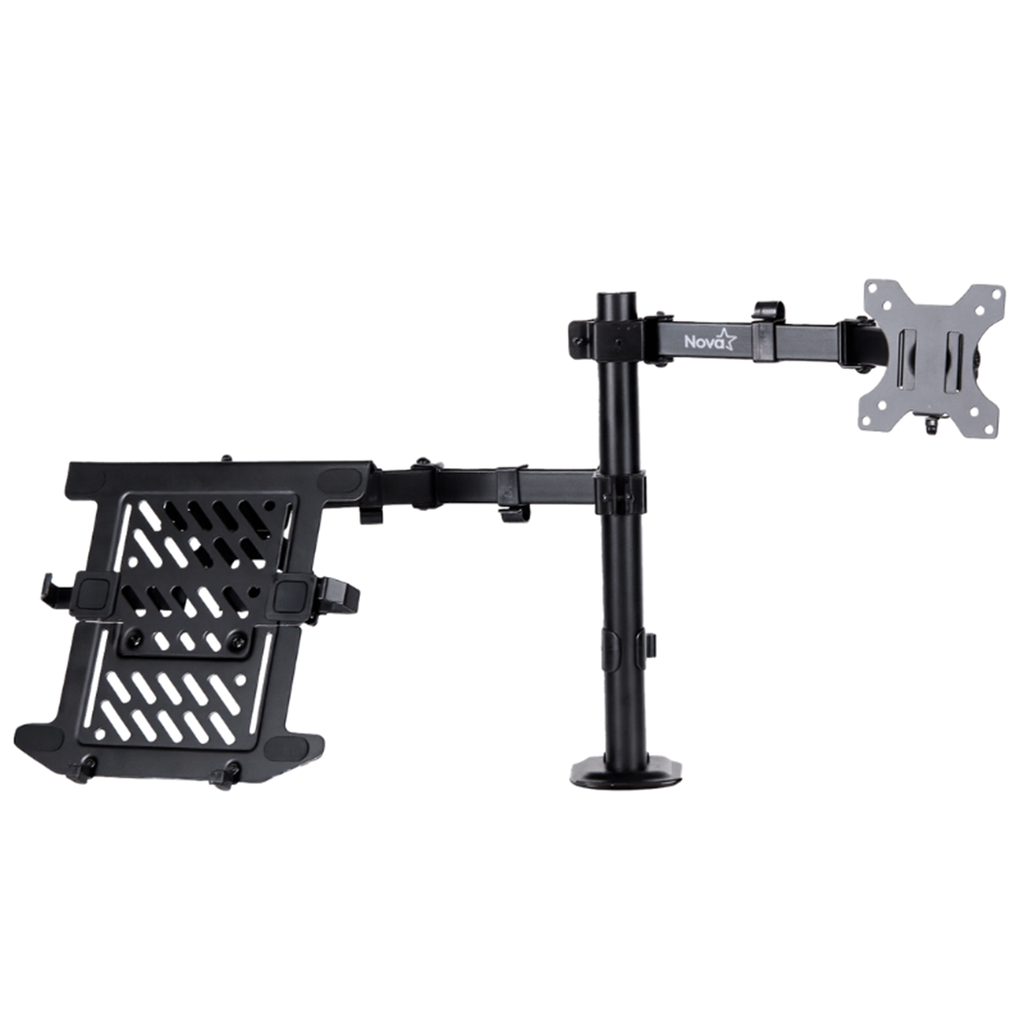 SOPORTE LAPTOP/MONITOR NOVA FDBM2008001C 14" A 32" CON PRENSA HASTA 8KG INCLINACION