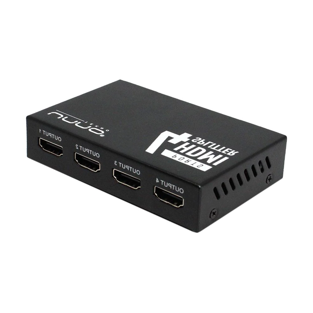 SPLITTER HDMI UNNO HB1205BK 4 PUERTOS 4K