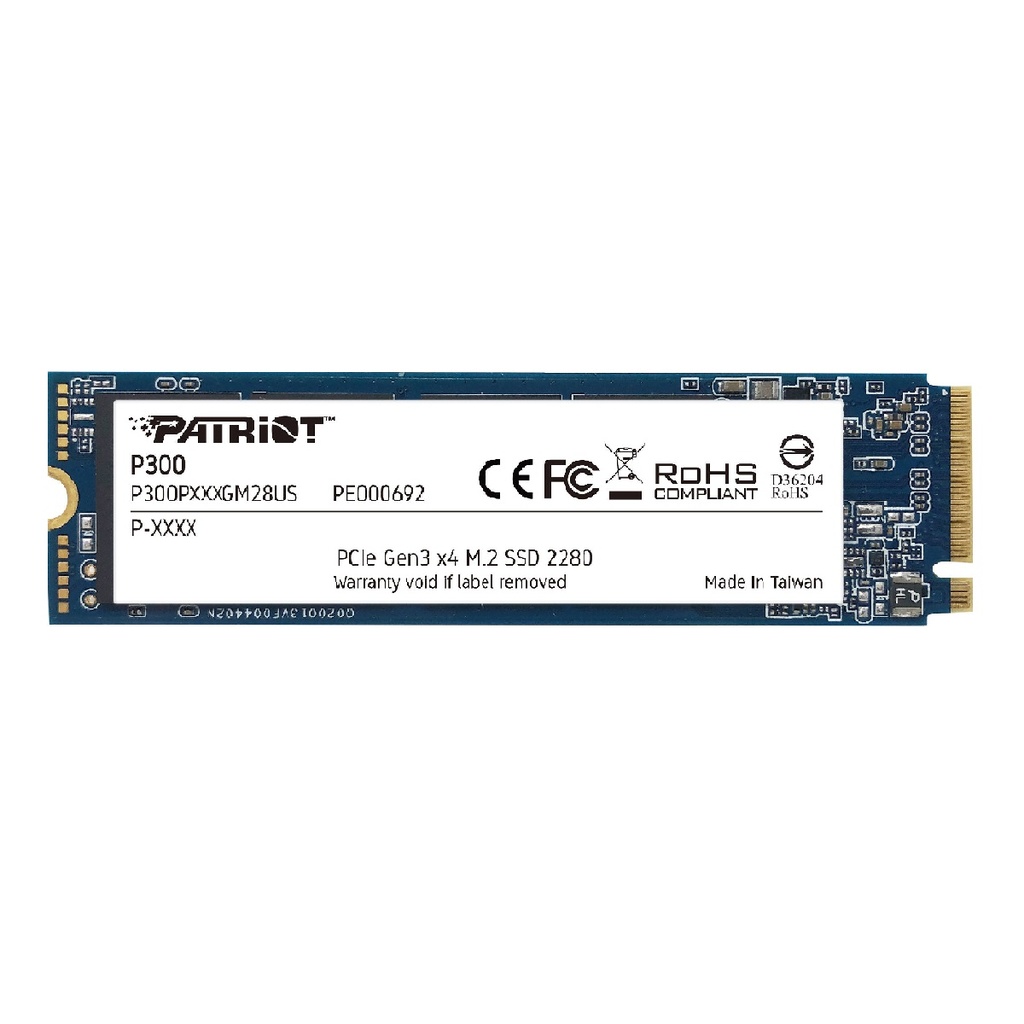 SSD M.2 PATRIOT P300 256GB NVME PCI-E GEN3