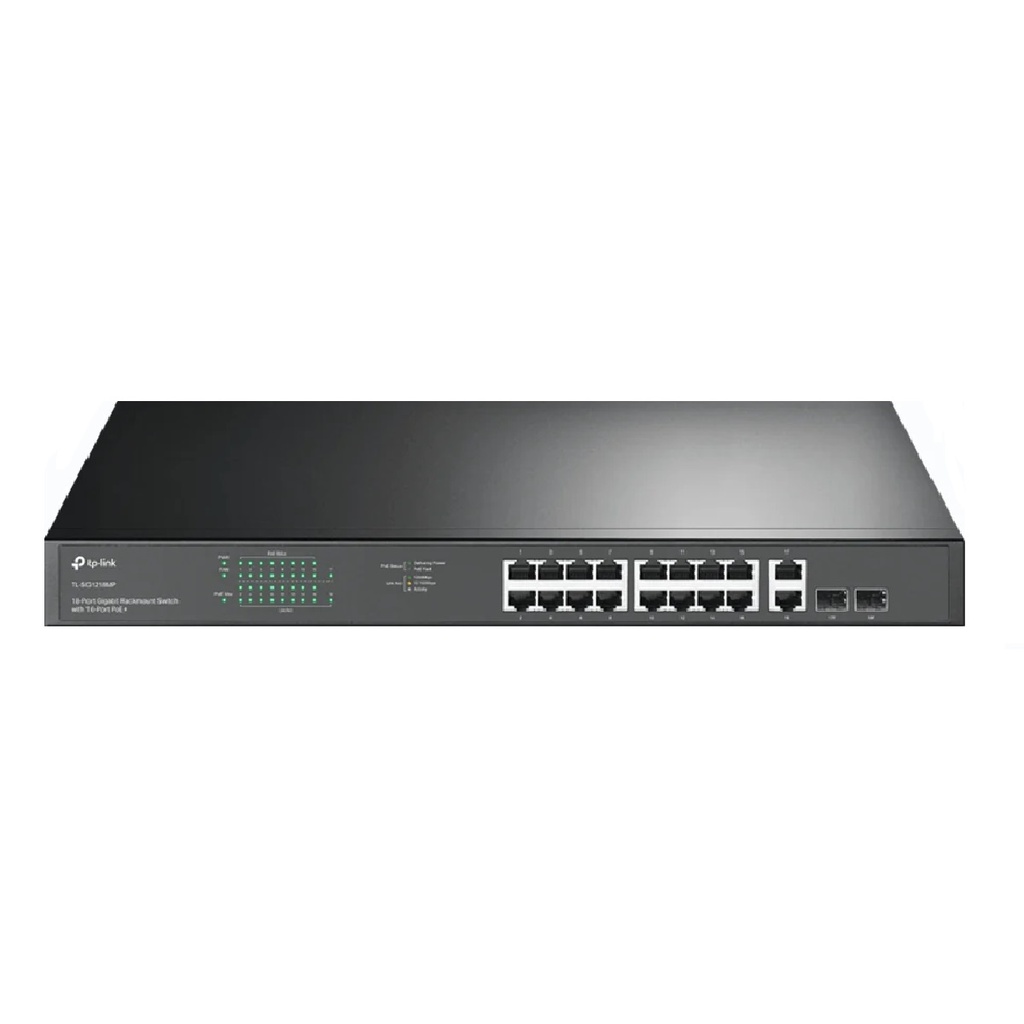 SWITCH TP-LINK TL-SG1218MPE 16P POE+ GIGABIT + 2P GIGABIT 250W