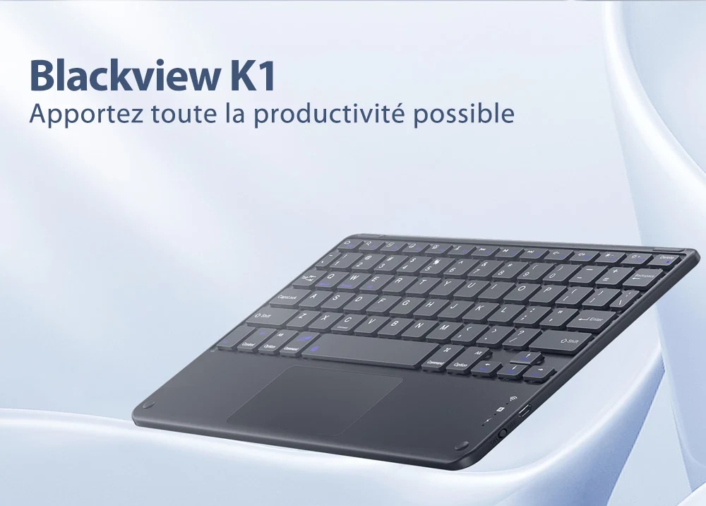 TECLADO BLACKVIEW K1 BLUETOOTH *TOUCHPAD *RECARGABLE *INGLES