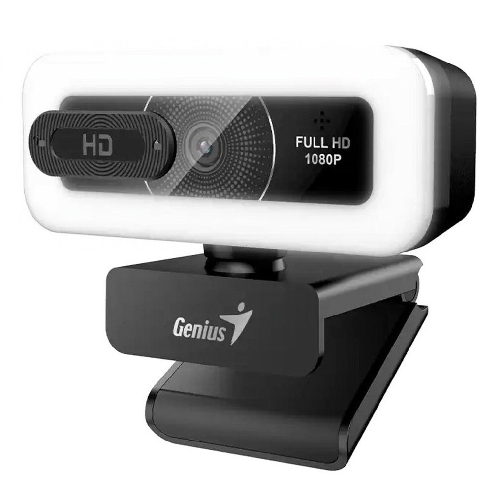 WEBCAM GENIUS FACECAM LIGHT 1080P LUZ LED 1*USB-A ADAPT USB-C