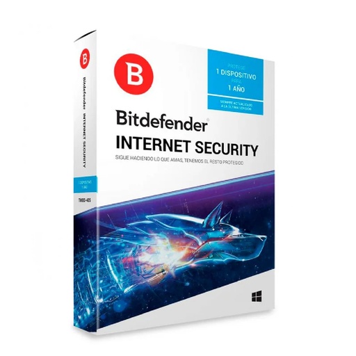 [ANTBDIS1PC12M] LICENCIA ANTIVIRUS BITDEFENDER INTERNET SECURITY 1*PC 12*MESES DESCARGA DIGITAL