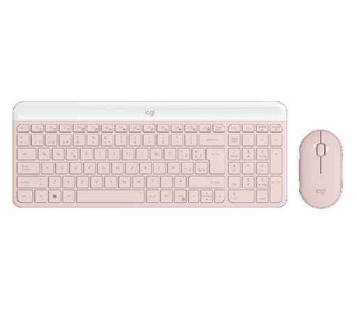 [920-011312] MOUSE+TECLADO LOGITECH MK470 BLUETOOTH 3 BOTONES MULTIDISPOSITIVO ESPAÑOL ORO ROSA