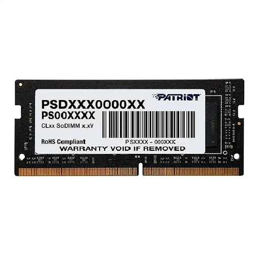 [PSD58G560041S SL] RAM LAPTOP DDR5 PATRIOT SIGNATURE 8GB 5600MHZ NEGRA PSD58G560041S SL
