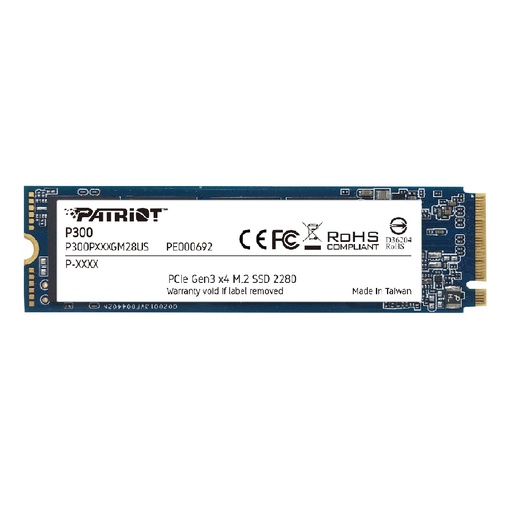 [P300P512GM28] SSD M.2 PATRIOT P300 512GB NVME PCI-E GEN3