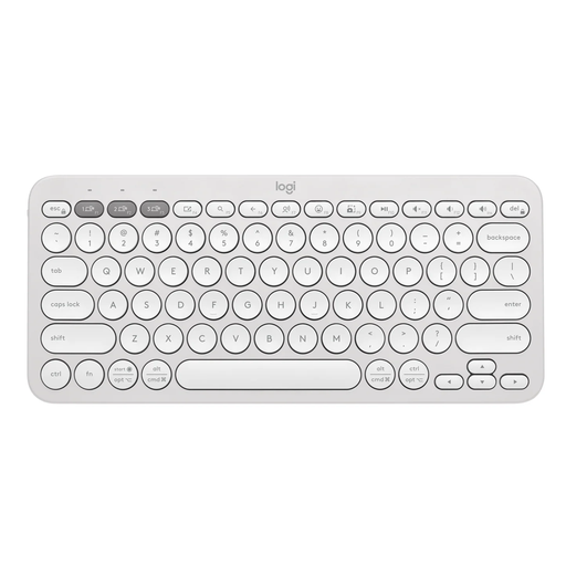 [920-011784] TECLADO LOGITECH PEBBLE KEYS 2 K380S BT5.4 ESPAÑOL BLANCO