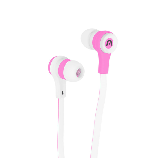 [ARG-HS-0595K] AUDIFONOS ARGOM ARG-HS-0595K ULTIMATE SOUND MIC 1*3.5MM BLANCO/ROSA