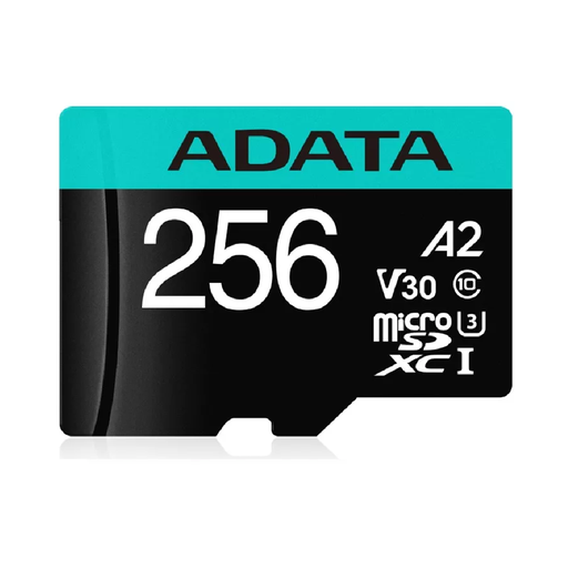 [AUSDX256GUI3V30SA2-RA1] MEMORIA MICROS ADATA 256GB A2 U3 80-100MB/S