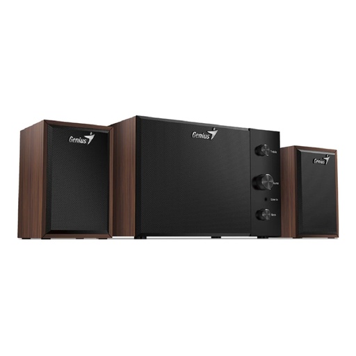 [SV350] PARLANTE GENIUS SW350 2.1 15W RMS 1*3.5MM COLOR MADERA