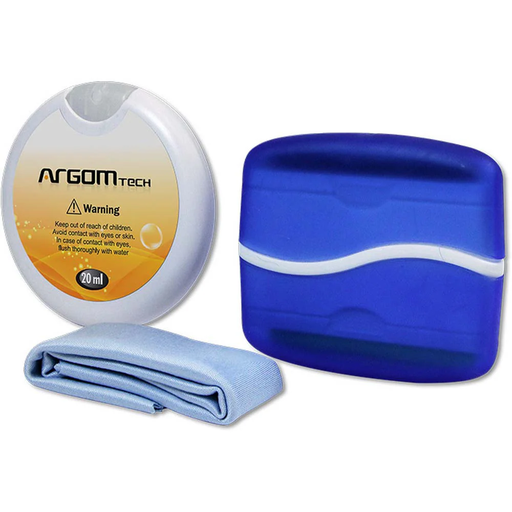 [ARG-AC-0404] KIT LIMPIADOR DE PANTALLAS ARGOM ARG-AC-0404 1*FRANELA 1*BROCHA 1*SPRAY 20ML