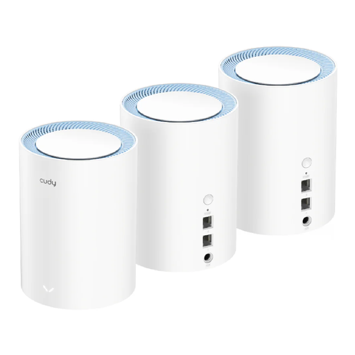 [M1200(3PACK)] ROUTER INALAMBRICO CUDY M1200 AC 1200MB/S DUALBAND MESH 3PACK 1*LAN GIGABIT